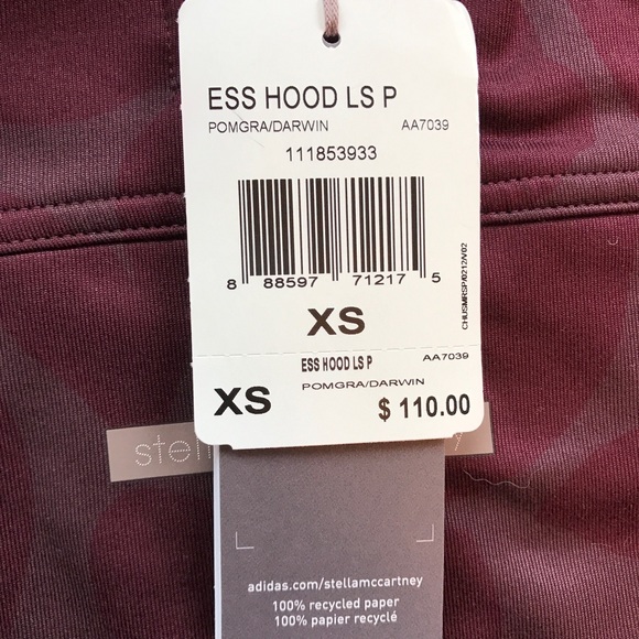 Stella McCartney for Adidas NWT sweatshirt SZ XS - Picture 3 of 8