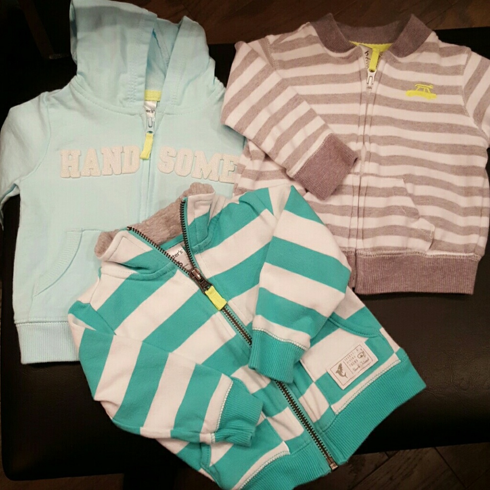 Bundle of 3 Carter's jackets.