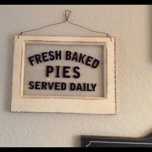 Fresh Baked Pies Window Sign