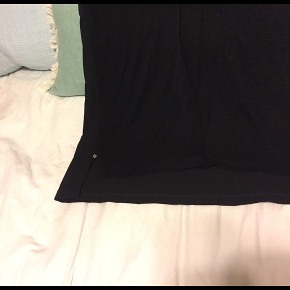 Calvin Klein Black two textured top - Picture 2 of 2