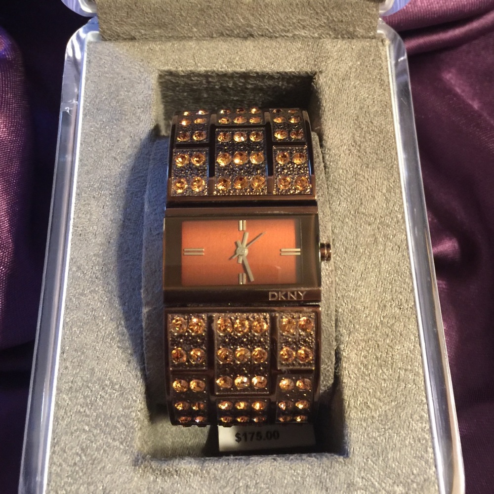 DKNY watch w/bling