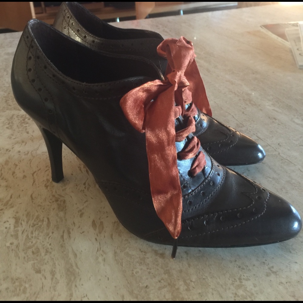 Anne Klein Lace up Booties