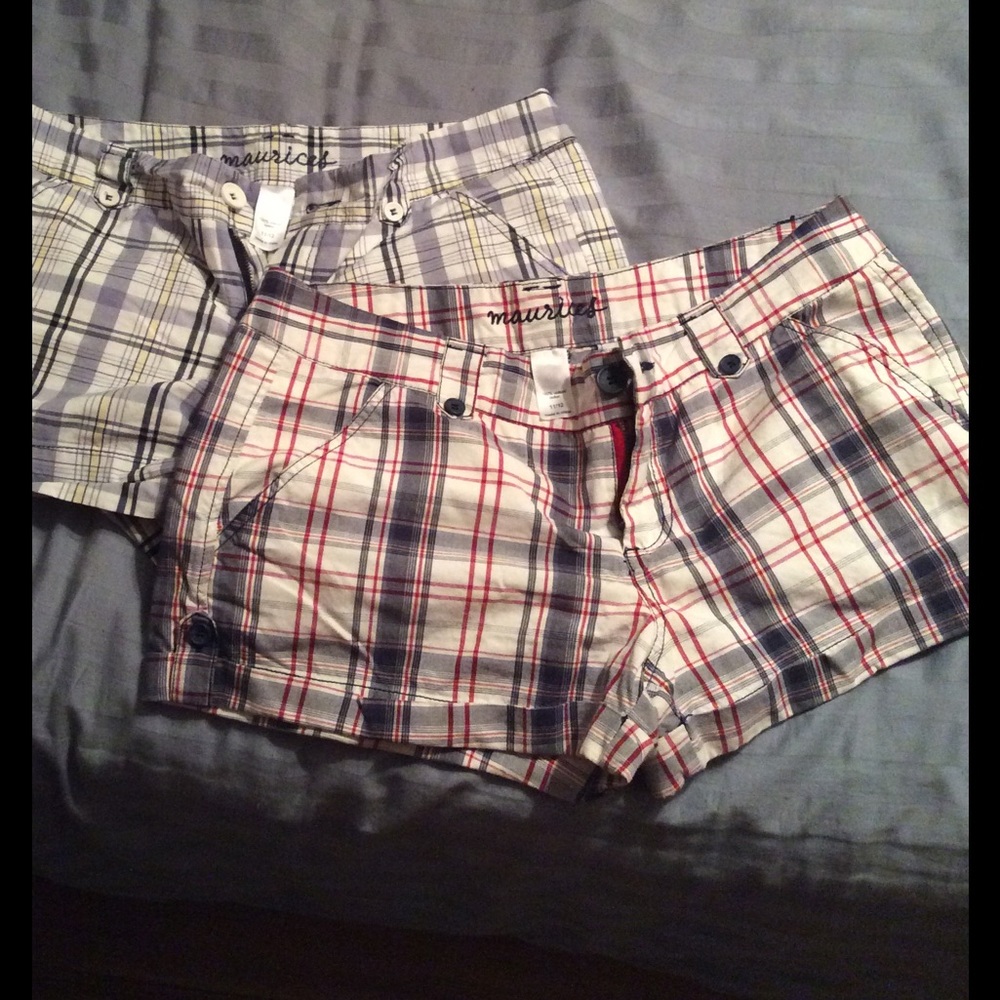 Plaid shorts
