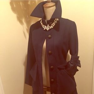 Navy blue BB Dakota size small military coat