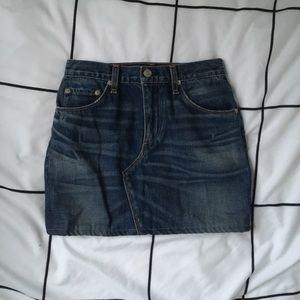 Rag and Bone Denim Miniskirt