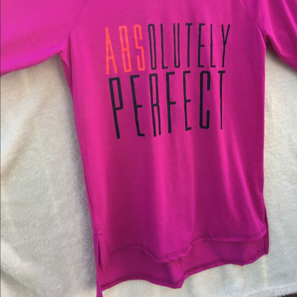 "ABSolutely Perfect" Workout Strappy Back Tee - Picture 4 of 4