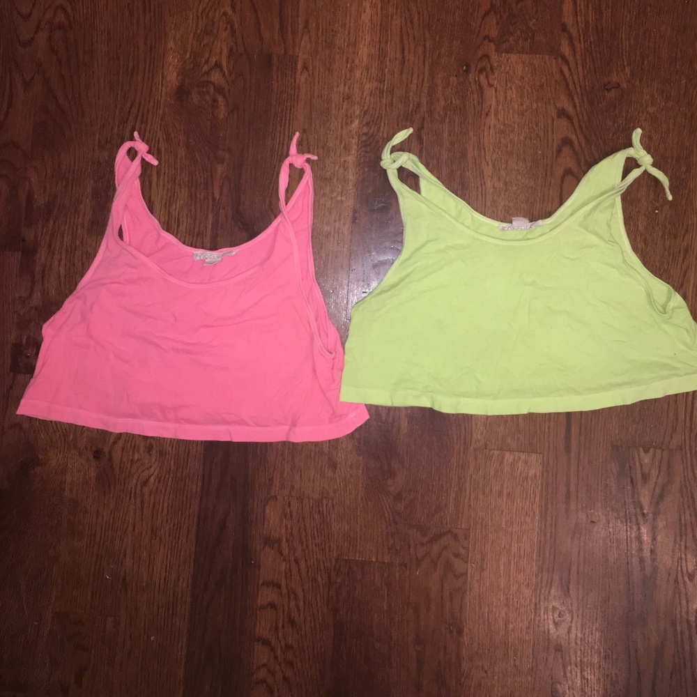 Forever 21 lounge crop top tanks