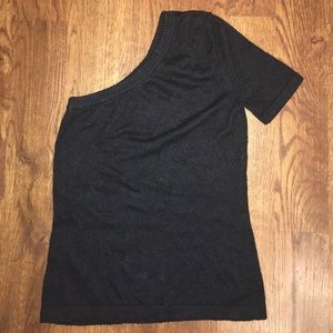 Victoria's Secret black one shoulder sweater