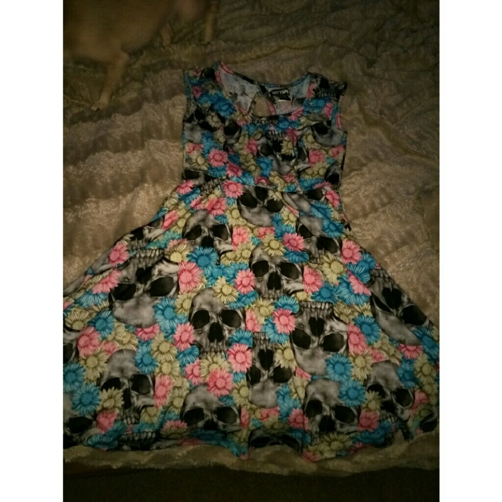 Skull and flower dress
