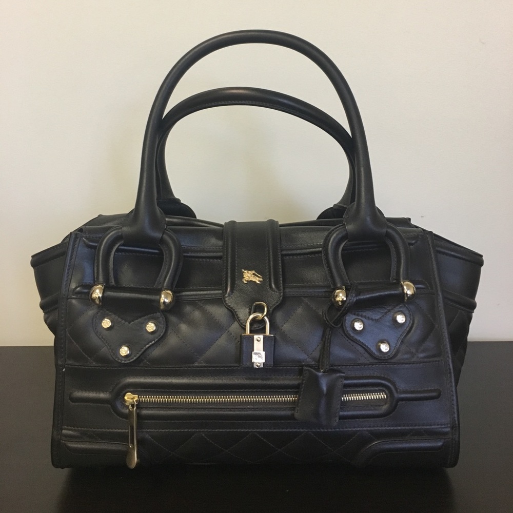 Burberry Dark Brown Large Satchel