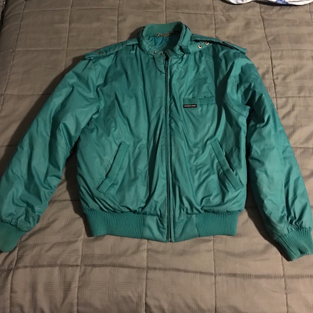 Turquoise Members Only Jacket