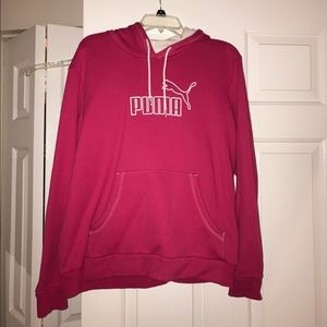 Hot pink PUMA hoodie