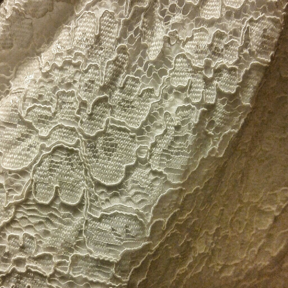 Forever21 white lace strappy dress