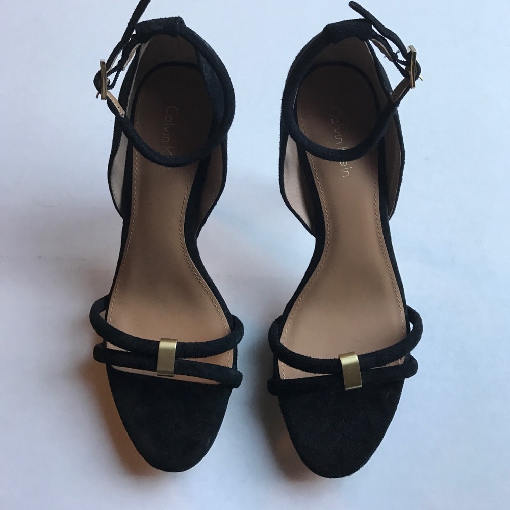 Calvin Klein suede heels