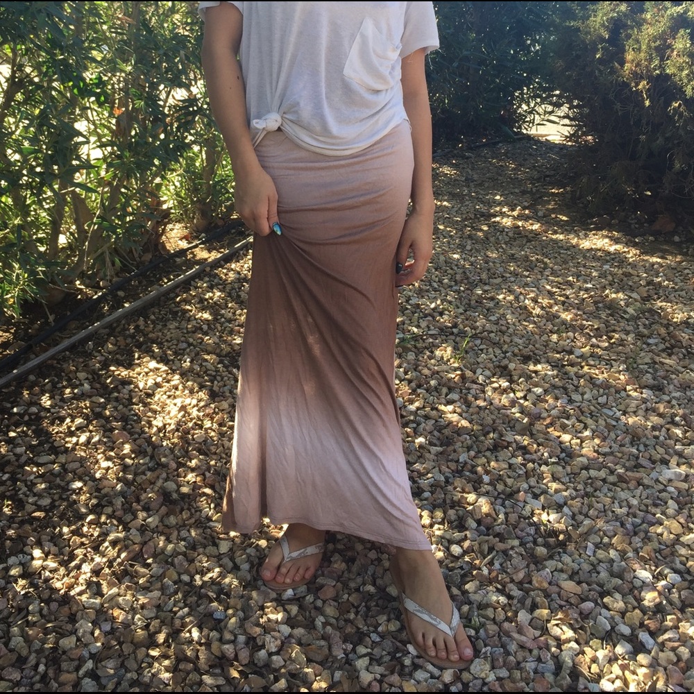 Ombré brown skirt