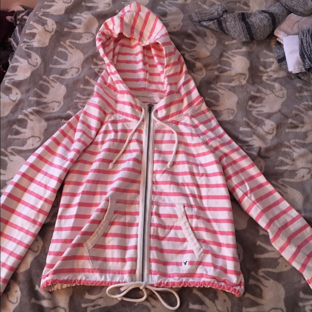 striped hoodie