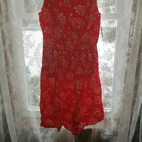 Old Navy Red Sleeveless Dress - Picture 2 of 4