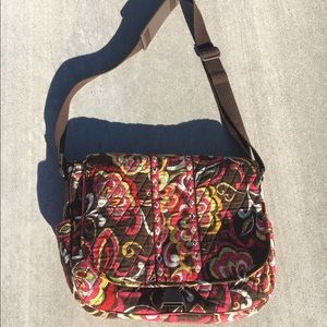 Paisley Vera Bradley soft laptop shoulder bag