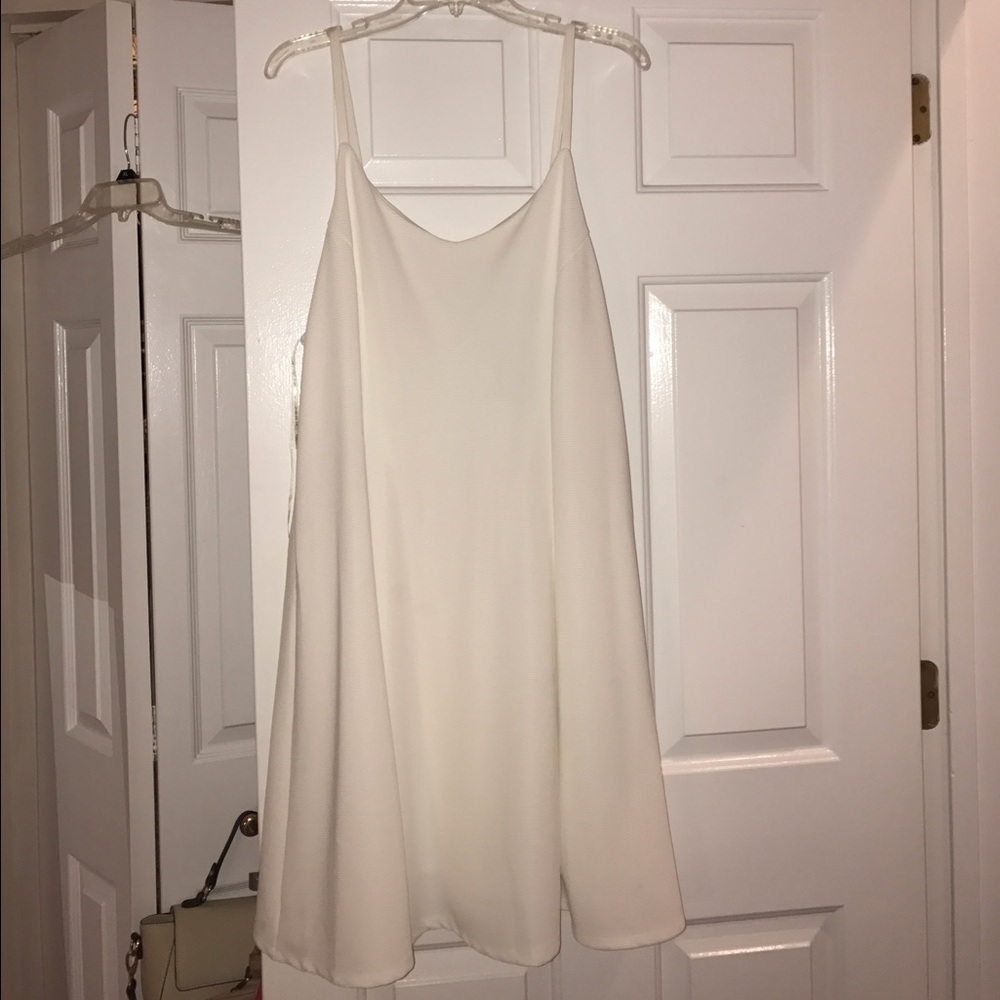 Cream flare dress