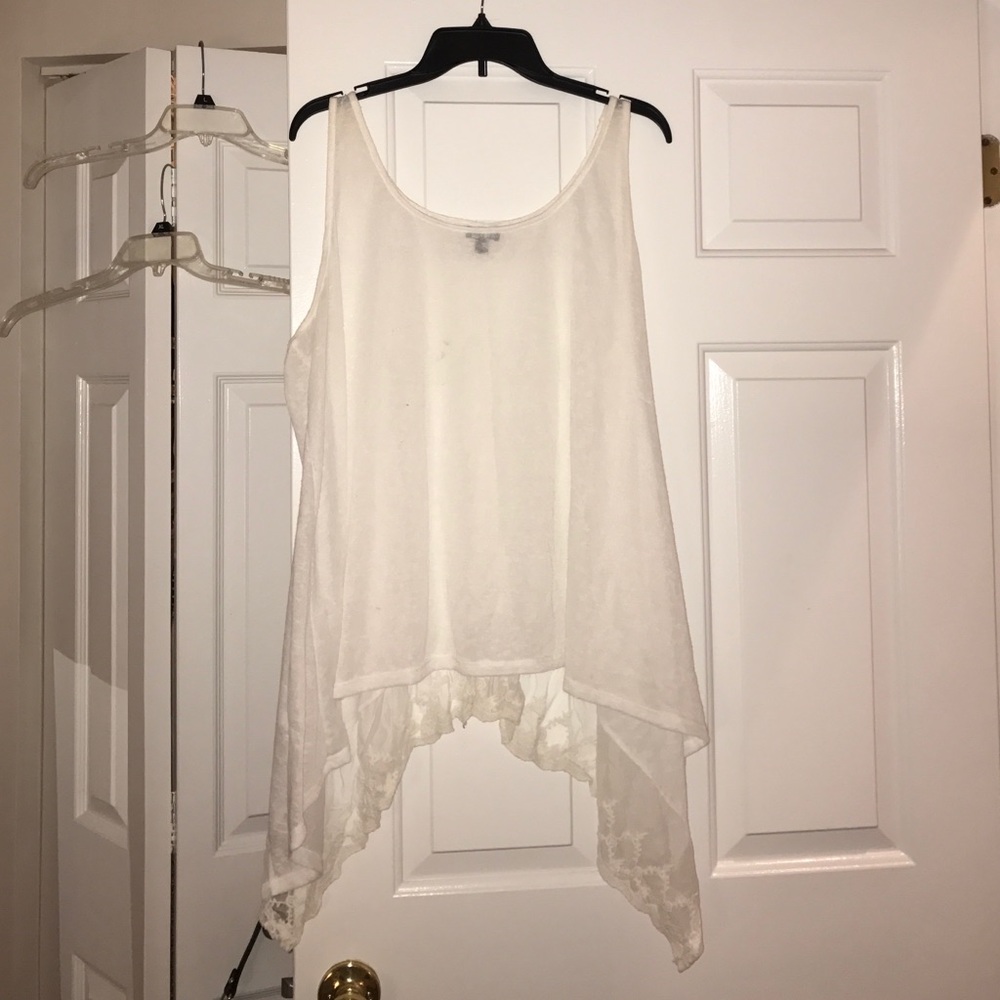 White laced bottom top