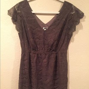 FOSSIL Vneck Dress Olive Green