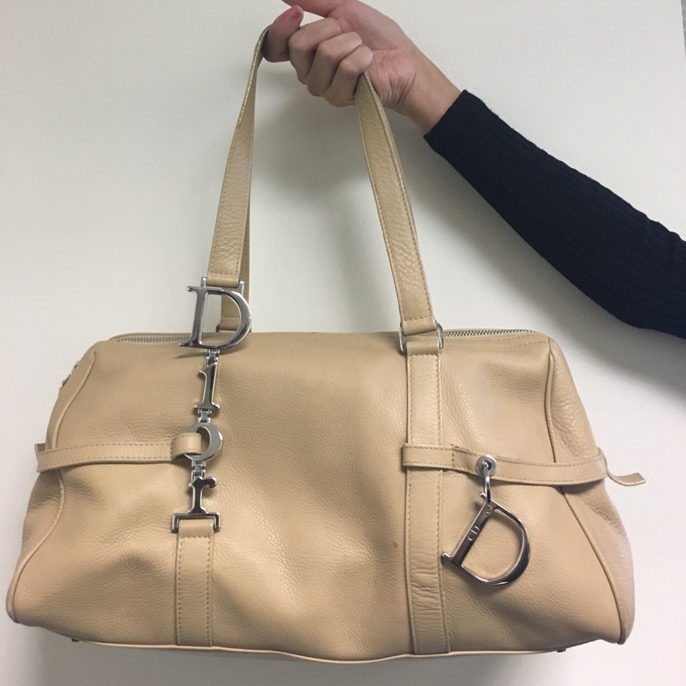 Tan Leather Christian Dior Handbag