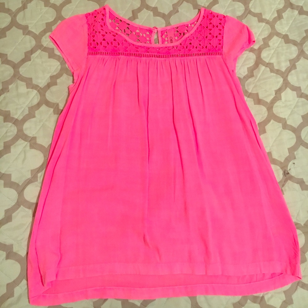 Pink babydoll cut top