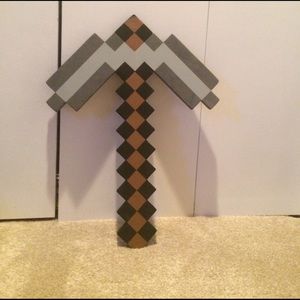 Mine craft foam pic axe
