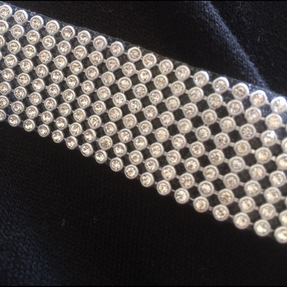 Wide 25mm Rhinestone Choker - Picture 5 of 5