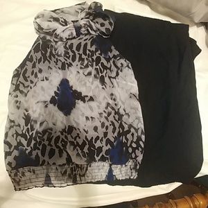 Cato subtle leopard print blouse