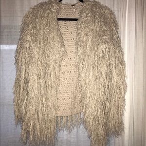 Free People Shaggy Cardigan
