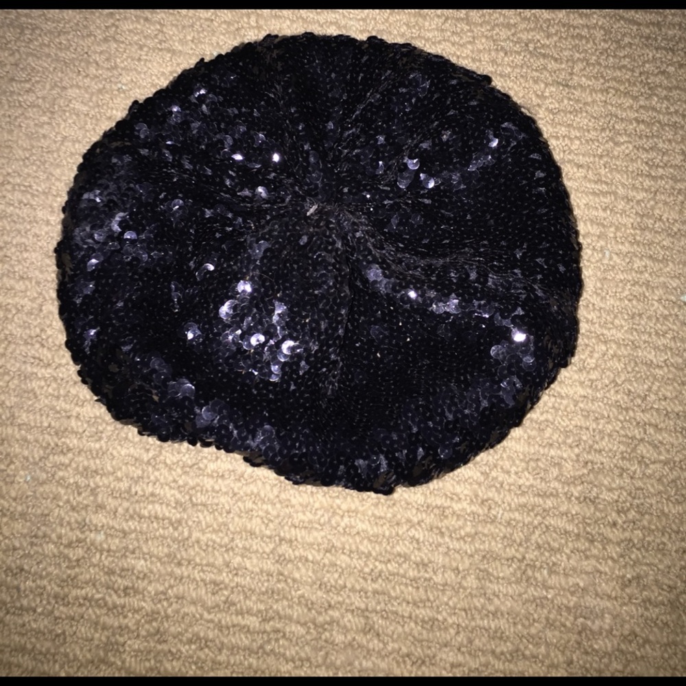 Black sparkly Hat
