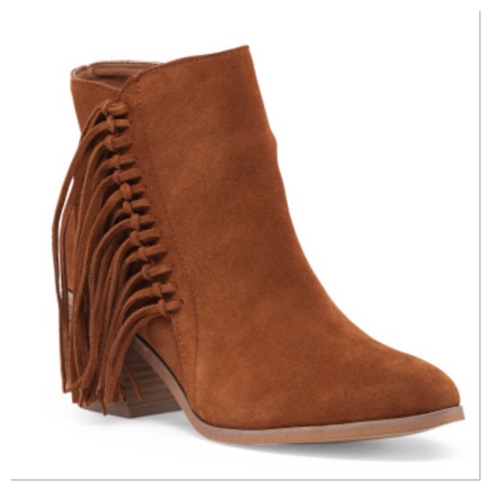 🌺HPx2🌺 Kenneth Cole Reaction Suede Fringe Bootie