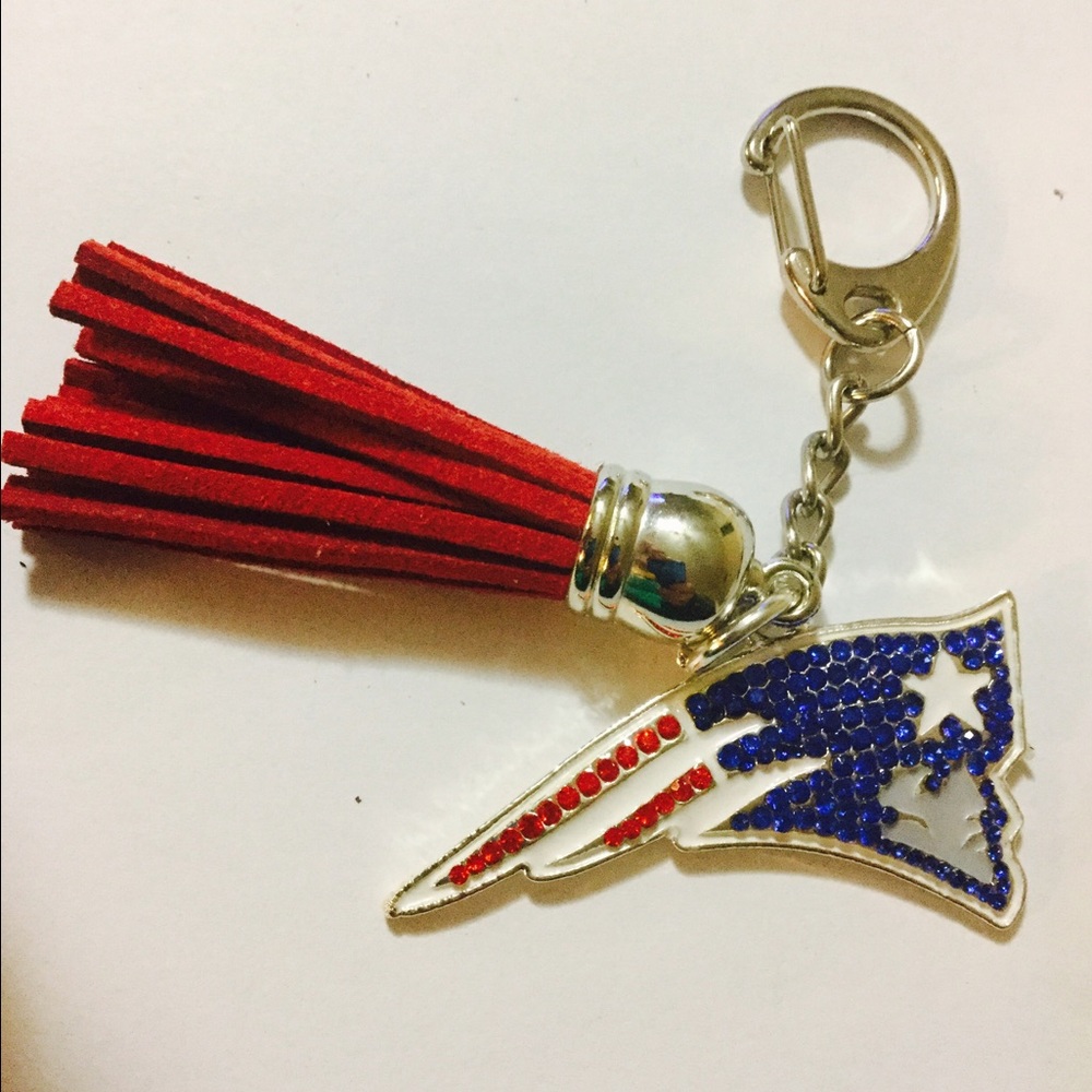 New England Patriots Keychain/ Purse Charm