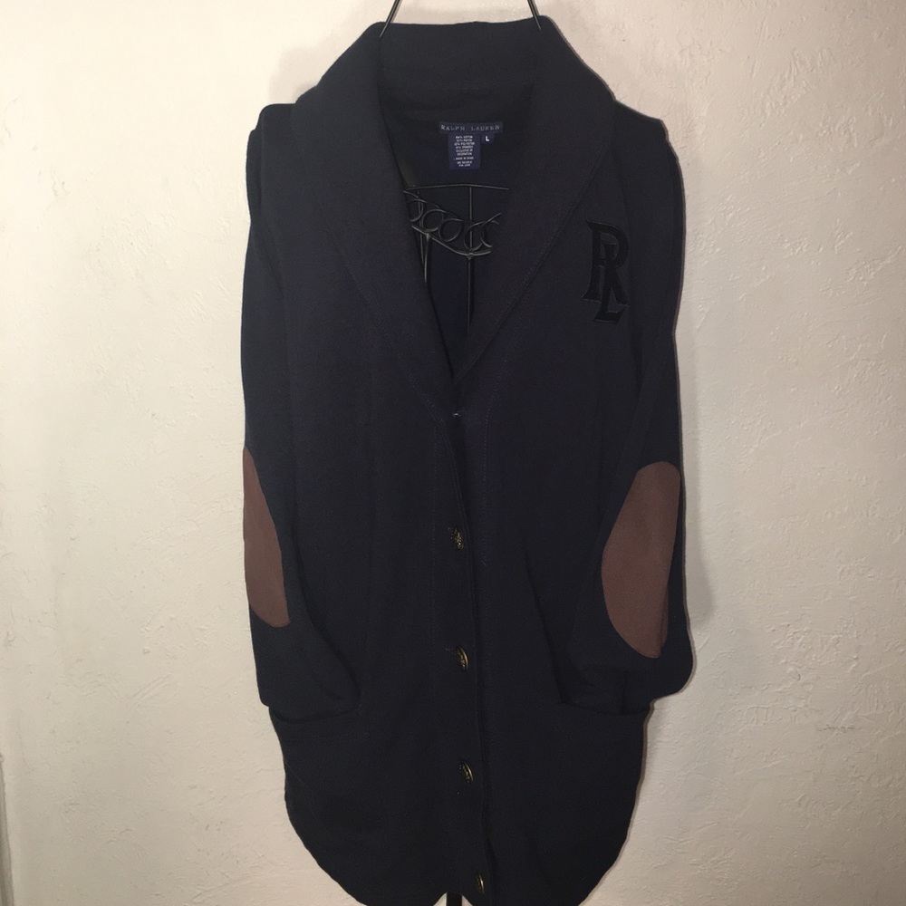 Ralph Lauren navy blue cardigan