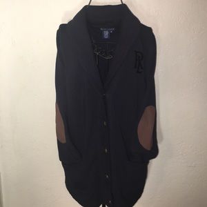 Ralph Lauren navy blue cardigan