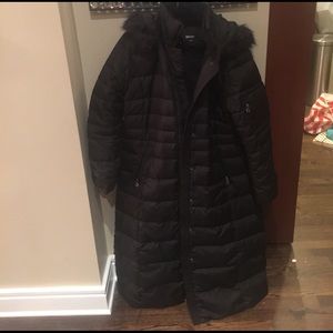 DKNY black long winter jacket XL priced to sell