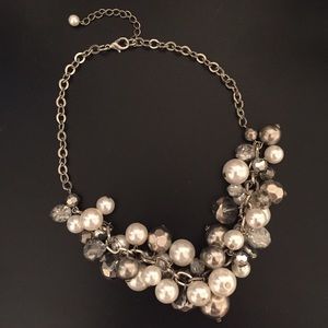 Pearl Cluster Necklace