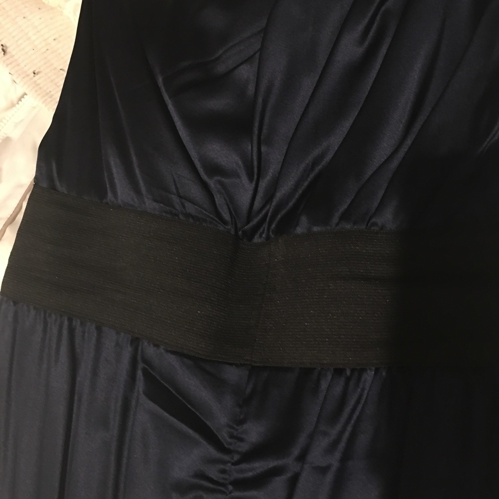 Foley & Corinna one shoulder navy silk dress - Picture 7 of 8