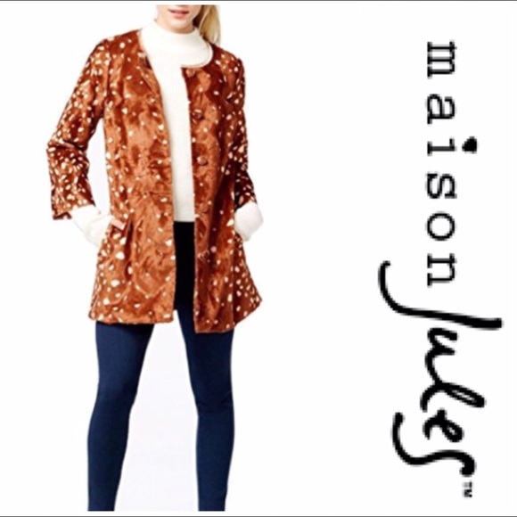 Maison Jules Jackets & Blazers - ❗️SALE❗️Maison Jules Faux Fur Peanut Coat