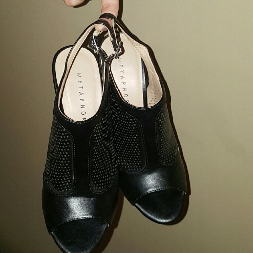 Black metaphor heels