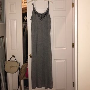 Gray maxi dress
