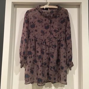 REDUCING PRICE!!! Free People button down tunic
