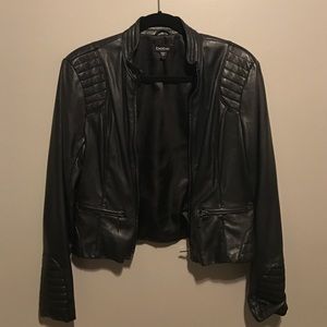 BEBE leather motorcycle jacket