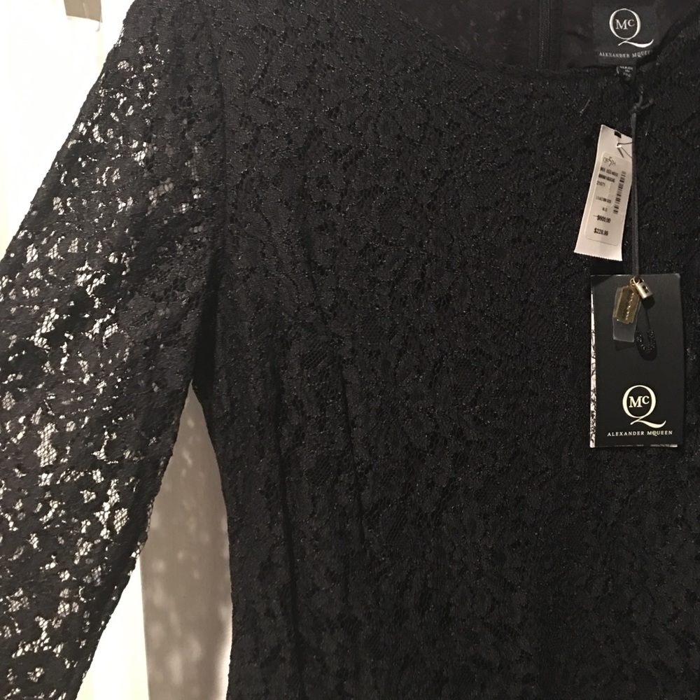 McQ Alexander McQueen black lace dress - Picture 3 of 6
