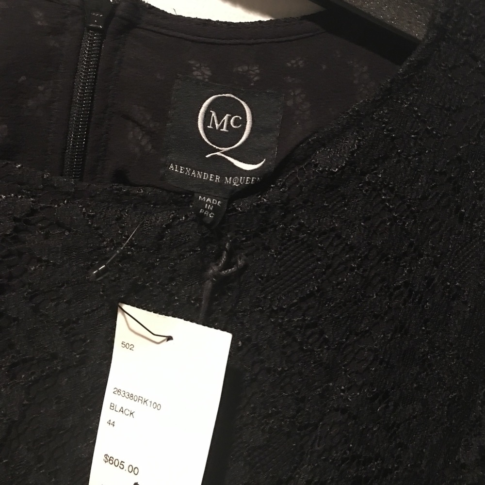 McQ Alexander McQueen black lace dress - Picture 4 of 6