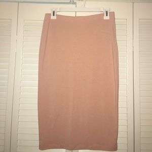 Blush pink pencil skirt. Forever 21. Size large