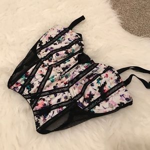 Floral Bustier/Bra Top