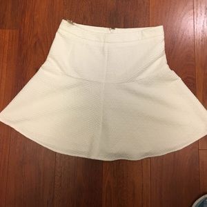 Fun flirty winter white fit and flare skirt!