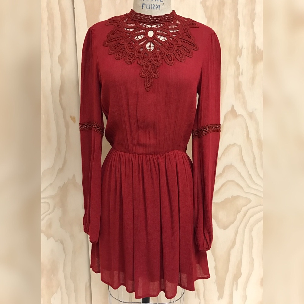 Crochet Lace Skater Dress